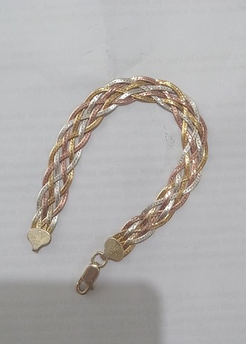 Yılan Desenli Parlak Gümüş Bileklik - Görsel 2