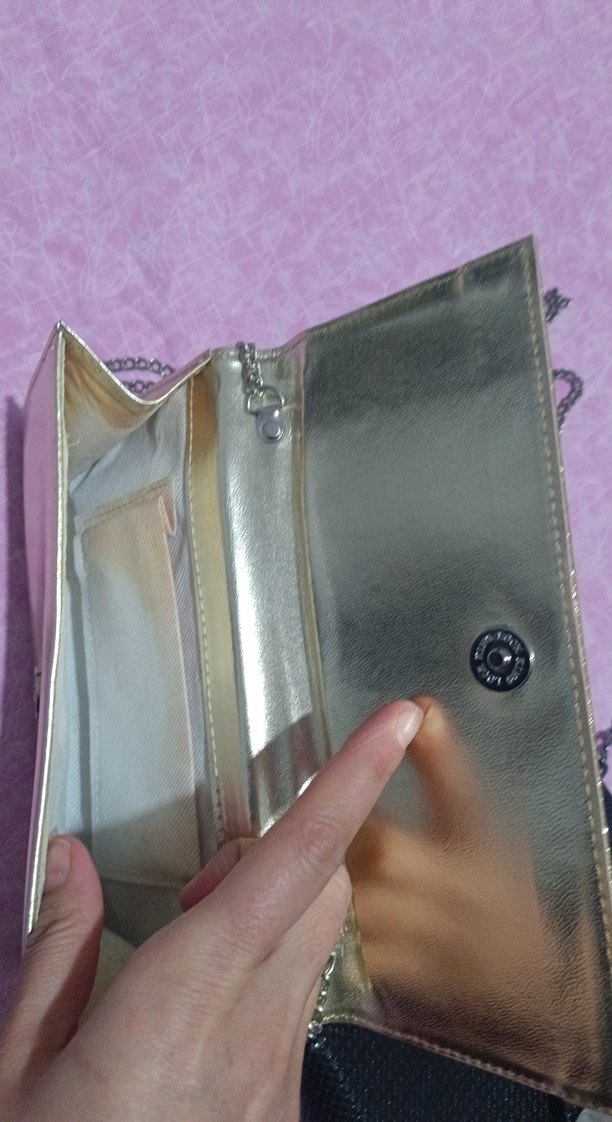 Zincir Detaylı Yılan Desenli Kadın Deri Çanta - Görsel 2