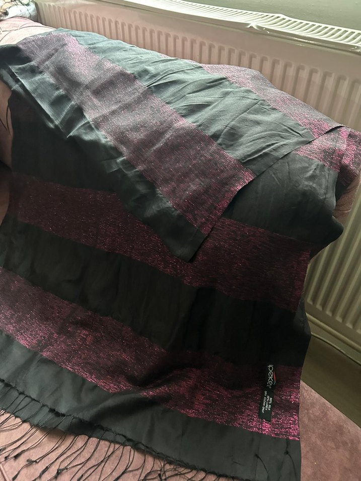 Siyah Kadın Şal - Görsel 2