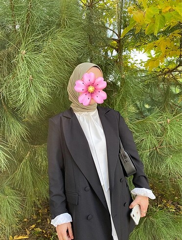 l Beden Siyah Blazer Ceket