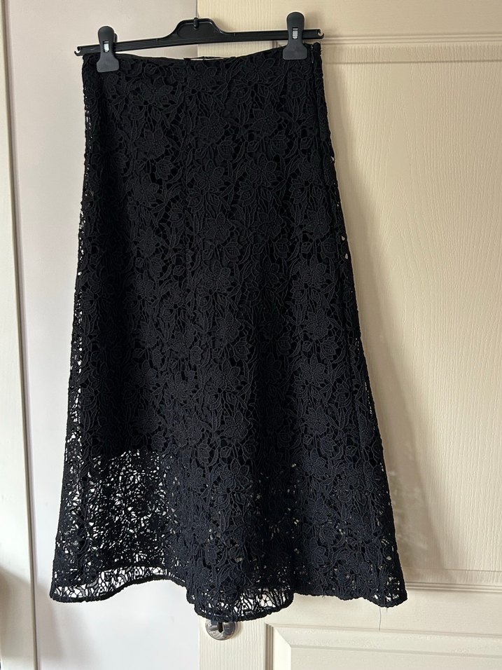 Zara Dantelli Etek - Görsel 5