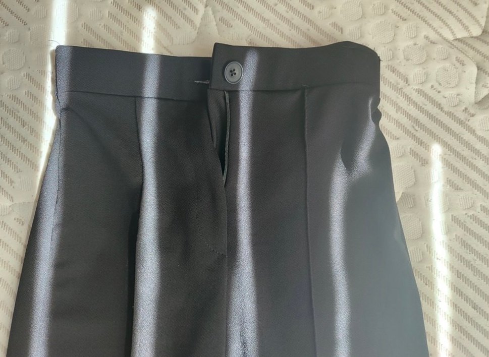 Kadın Siyah palazzo pantolon - Görsel 2