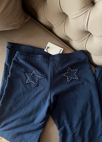 Bershka Lacivert kadın eşofman altı - Görsel 2