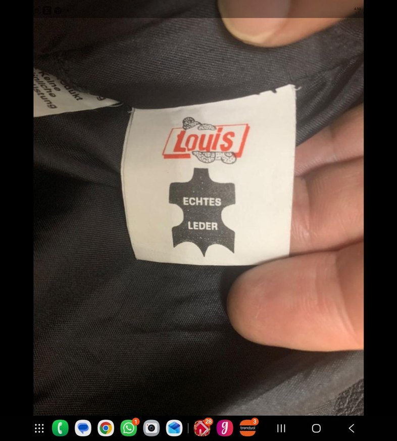 Siyah Deri Biker/ motosiklet Pantolon - Görsel 4