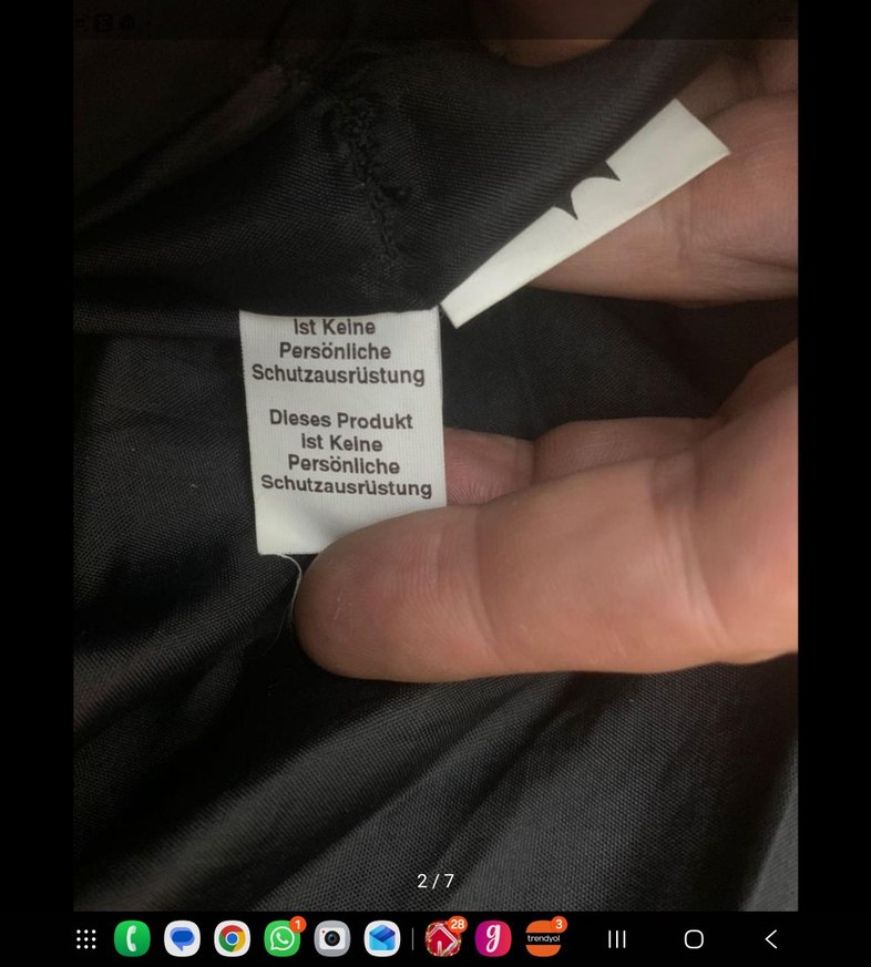 Siyah Deri Biker/ motosiklet Pantolon - Görsel 3