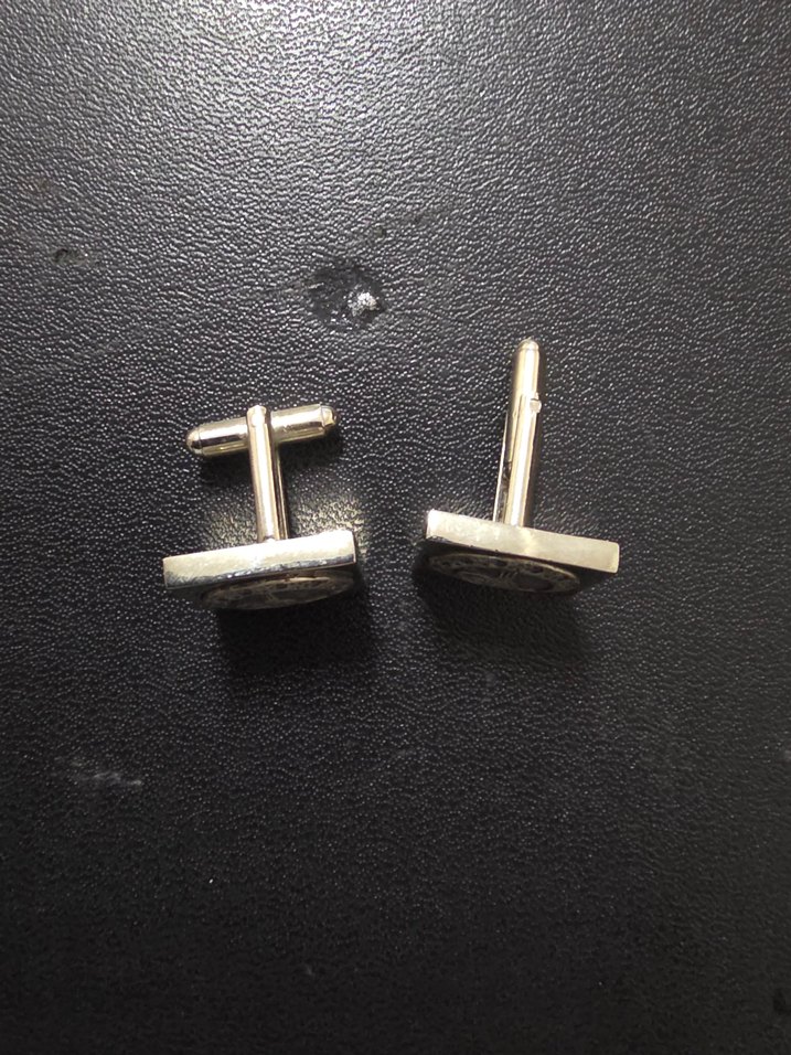 Vintage Altın Renk Erkek Kol Düğmesi - Görsel 2