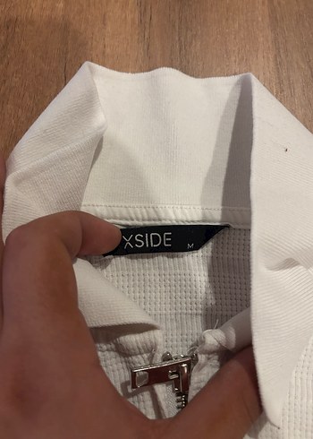 Gri Kısa Kollu Polo Yaka Tişört - Görsel 2