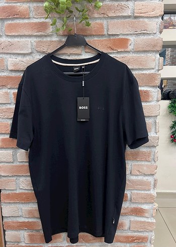 Boss Siyah Baskılı Rahat Kesim Tişört - Görsel 2