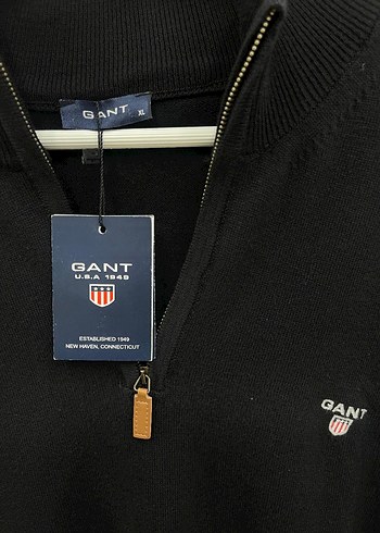 Erkek Siyah Yarım Fermuarlı Yün Kazak - Görsel 2