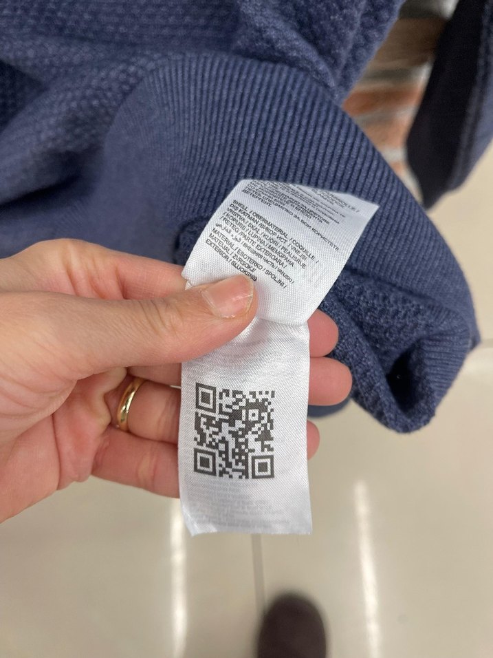 Erkek Mavi Örgü Uzun Kollu Sweatshirt - Görsel 2