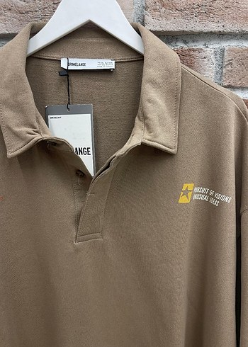 Bej Uzun Kollu Erkek Sweatshirt - Görsel 2