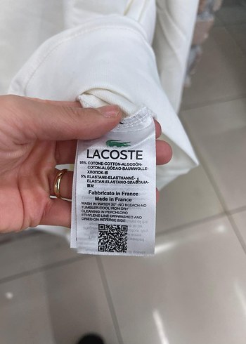 Lacoste Beyaz Pamuklu Erkek Sweatshirt - Görsel 2
