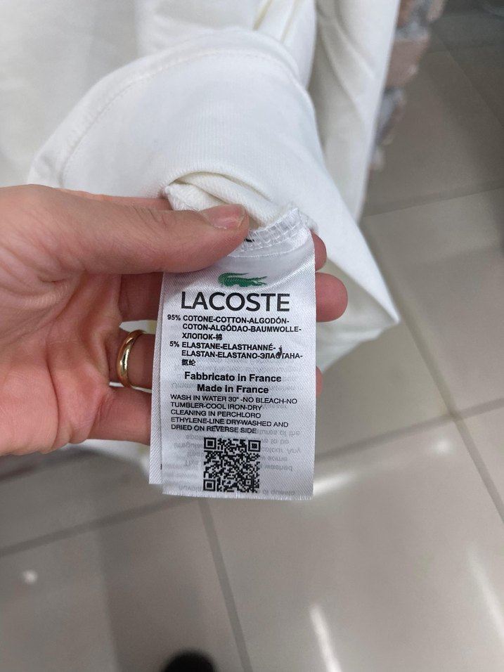 Lacoste Beyaz Pamuklu Erkek Sweatshirt - Görsel 2