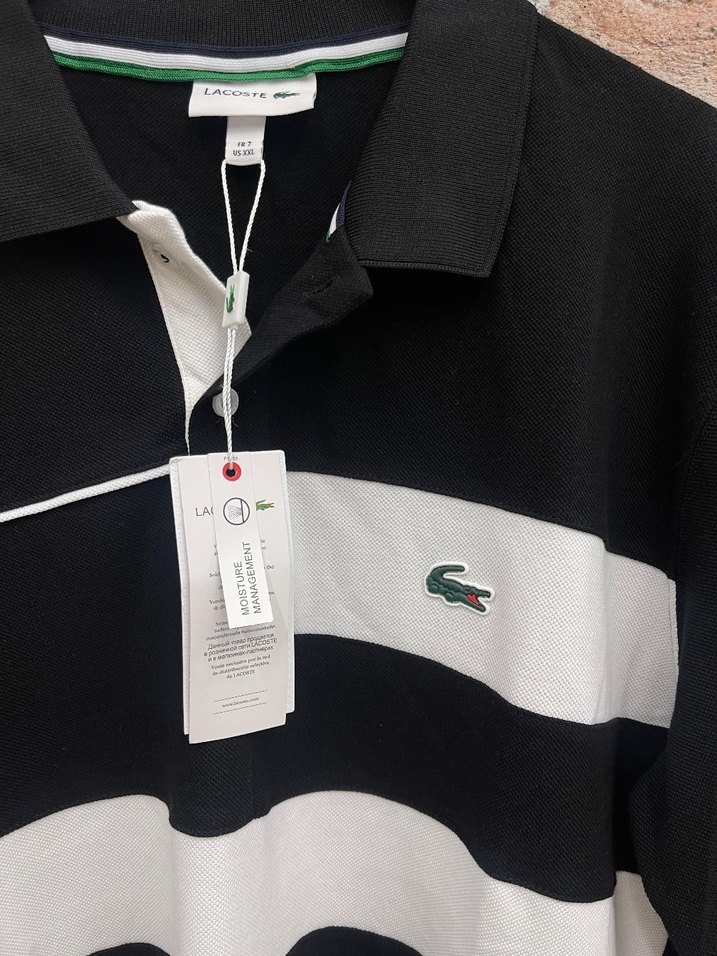 Lacoste Siyah Uzun Kollu Polo Tişört - Görsel 2