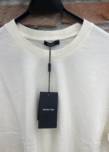 Beyaz Oversize Pamuklu Erkek Tişört - Görsel 2