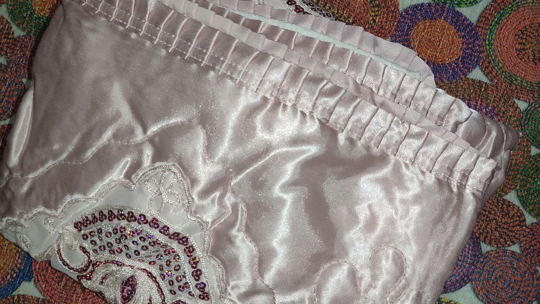 İşlemeli Saten Kumaş Seccade - Görsel 4