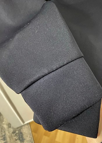 Düğmeli Siyah Kadın Ceket - Görsel 2