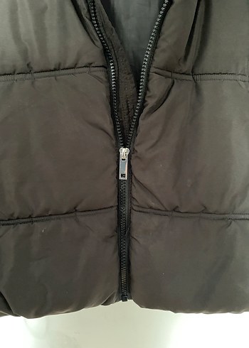 DEFACTO KOYU KAHVE ŞİŞME MONT - Görsel 3