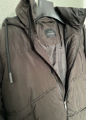 DEFACTO KOYU KAHVE ŞİŞME MONT - Görsel 4