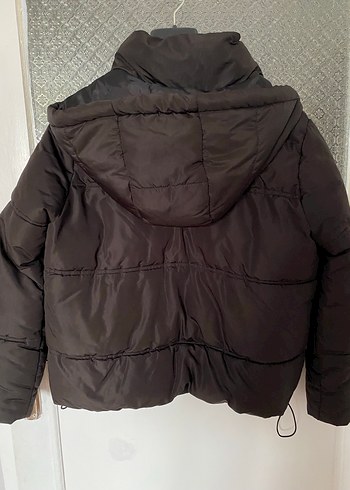 DEFACTO KOYU KAHVE ŞİŞME MONT - Görsel 2