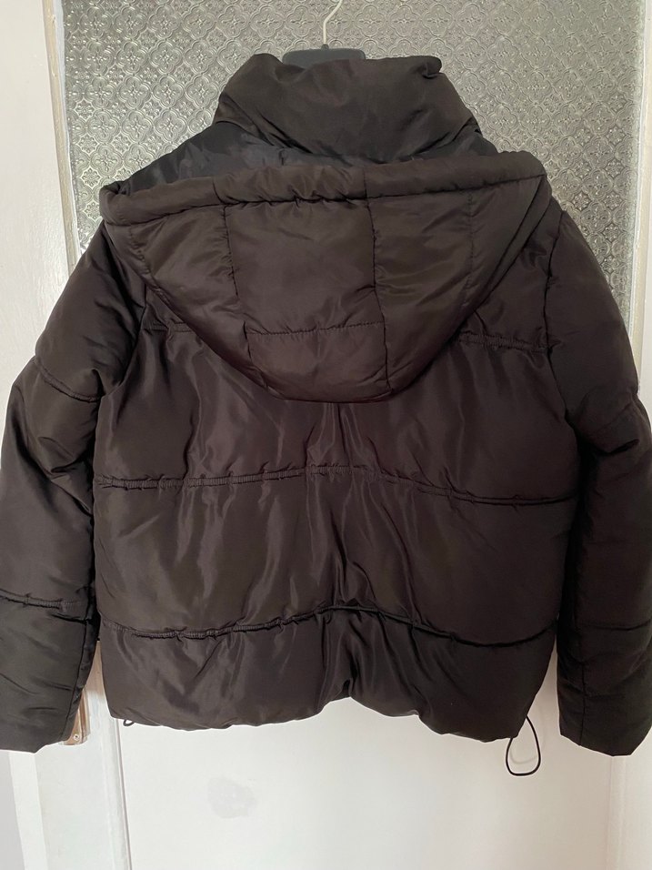 DEFACTO KOYU KAHVE ŞİŞME MONT - Görsel 2