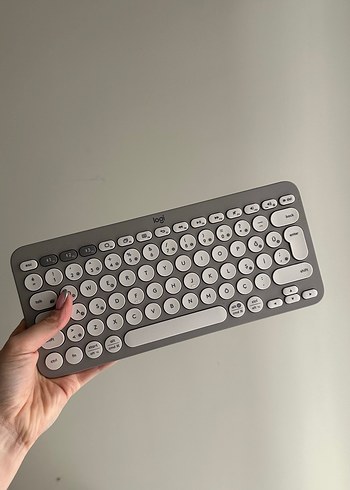 Logitech Pebble Gri Klavye - Görsel 3