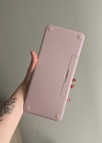 Pastel Pembe Renkli Logitech Pebble Klavye - Görsel 3