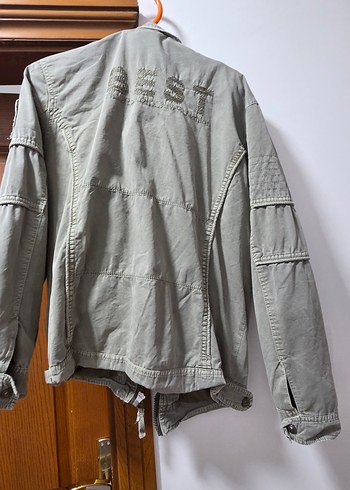 Gri Düğmeli Denim Erkek Ceket - Görsel 2