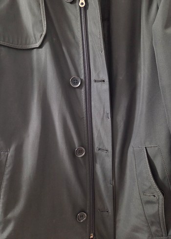 Düğmeli,Yünlü(Yünlü Kısım Fermuar İle Çıkarılabilir)Erkek Kaban - Görsel 2