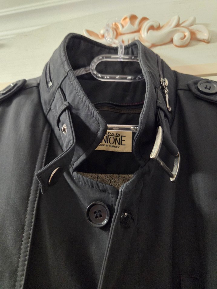 Düğmeli,Yünlü(Yünlü Kısım Fermuar İle Çıkarılabilir)Erkek Kaban - Görsel 3