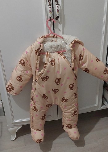 Kapüşonlu Bebek Tulumu - Görsel 4