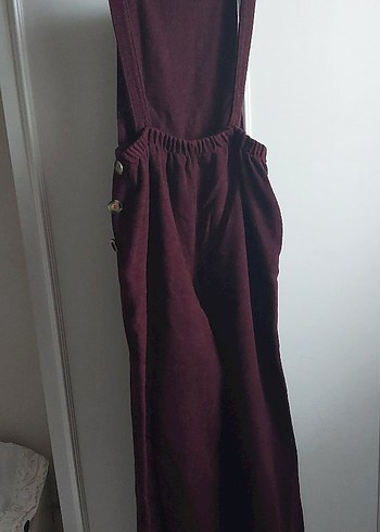 Bordo Kadın Tulum - Görsel 6