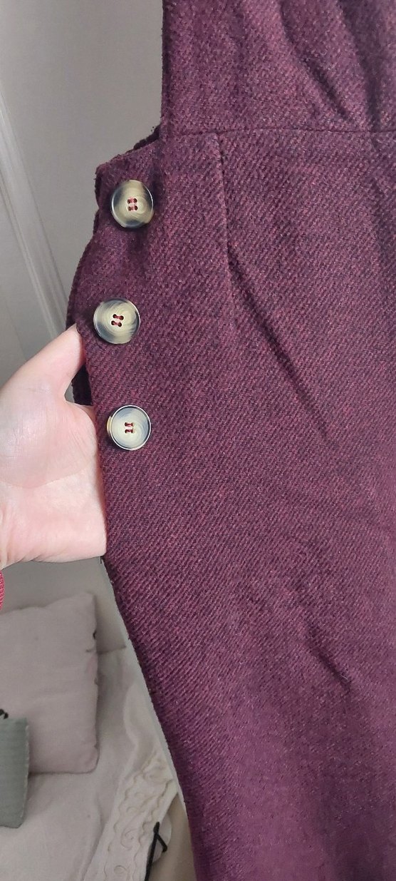 Bordo Kadın Tulum - Görsel 3