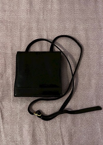 Siyah Deri Kemerli Kadın Çanta - Görsel 4