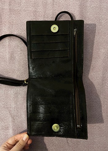 Siyah Deri Kemerli Kadın Çanta - Görsel 2