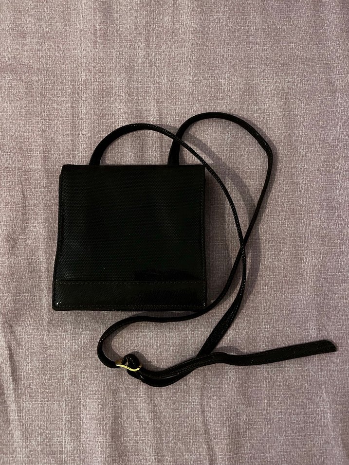 Siyah Deri Kemerli Kadın Çanta - Görsel 4