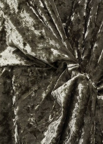 Yeşil Kadife Drapeli Uzun Abiye Elbise - Görsel 5