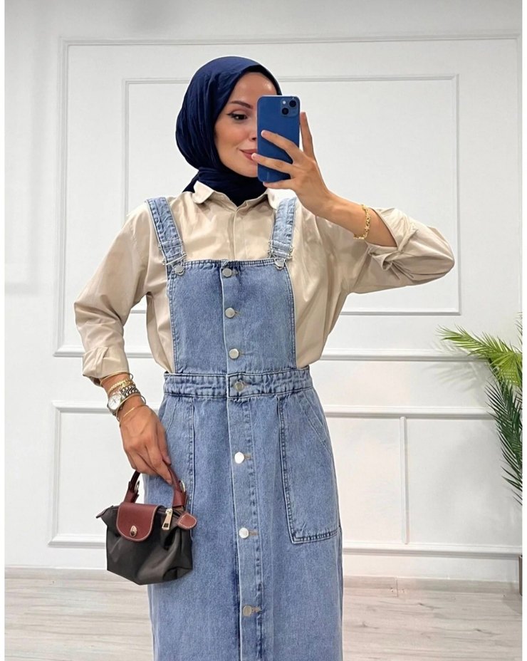 kot askılı elbise - Görsel 2