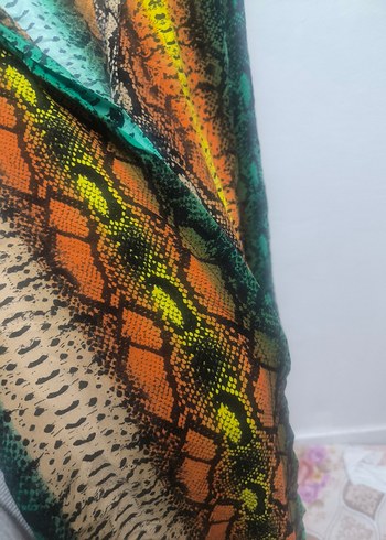 Renkli  Desenli Bohem Kadın Gömlek penye salaş serin tutar - Görsel 3