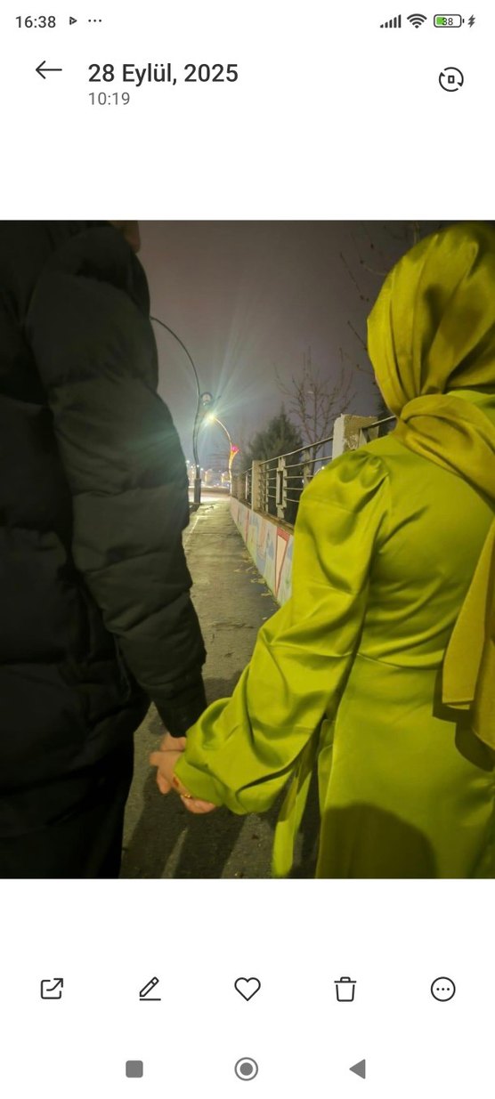 yağ yeşili Parlak Uzun Drapeli Kadın abiye - Görsel 4