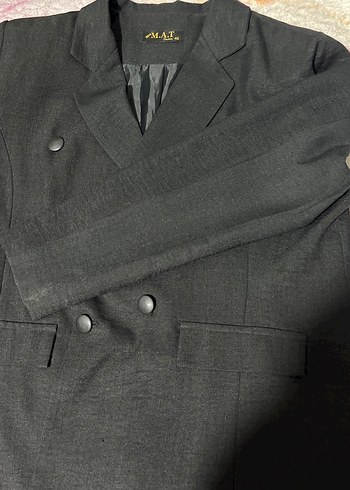 Siyah Düğmeli Kadın Blazer Ceket - Görsel 4