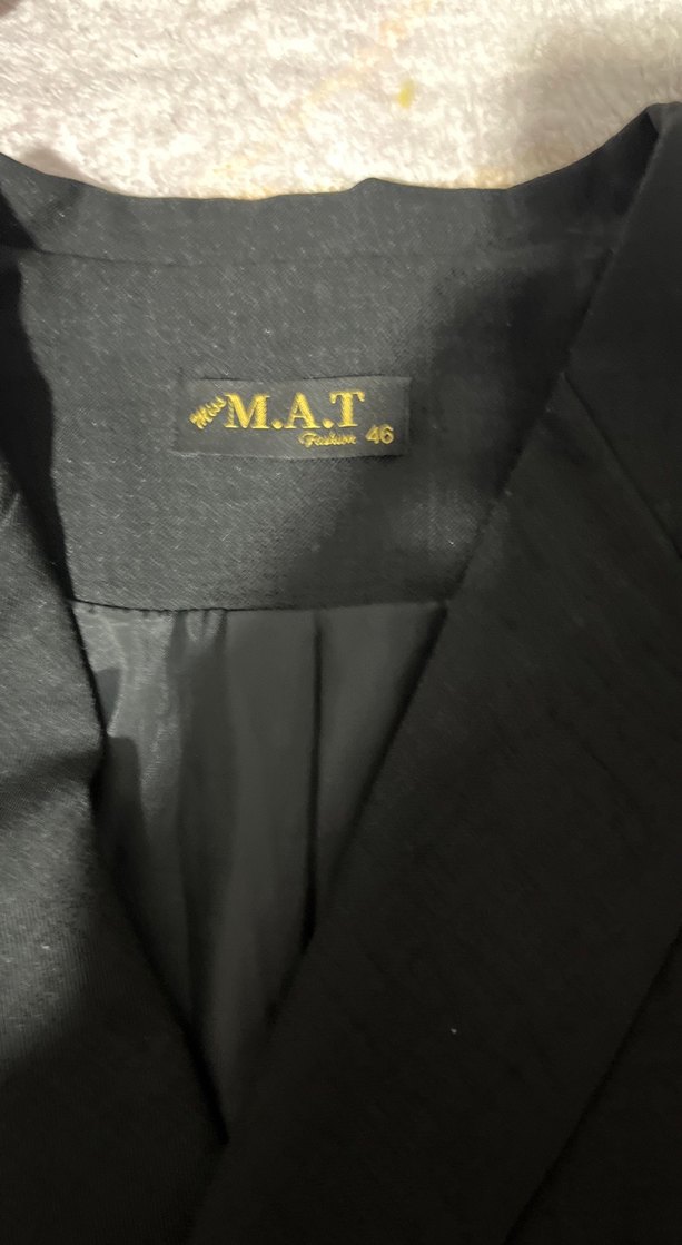 Siyah Düğmeli Kadın Blazer Ceket - Görsel 3