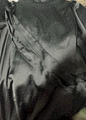 Uzun Kol Siyah Gotik Salaş Elbise - Görsel 2