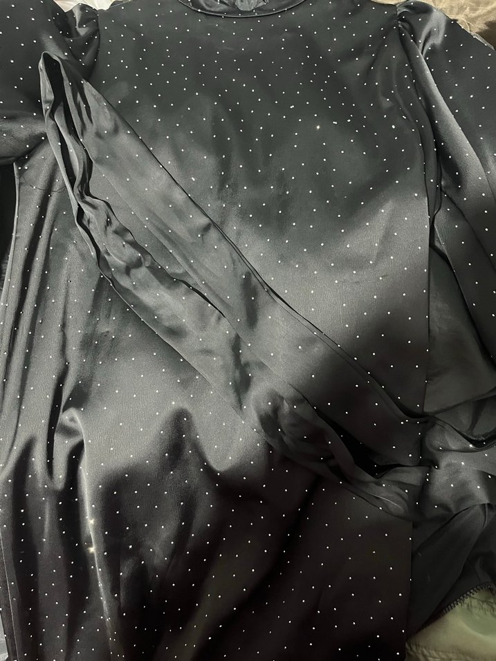 Uzun Kol Siyah Gotik Salaş Elbise - Görsel 2