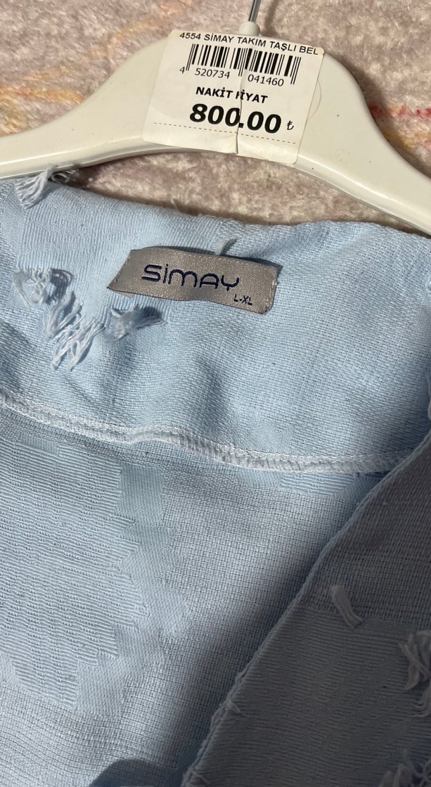 Mavi Bohem Uzun Kollu Keten Gömlek - Görsel 3