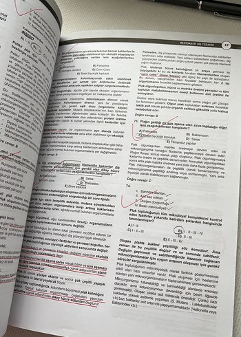 DUS Akademi Restoratif Diş Tedavisi Soru Serisi - Görsel 6