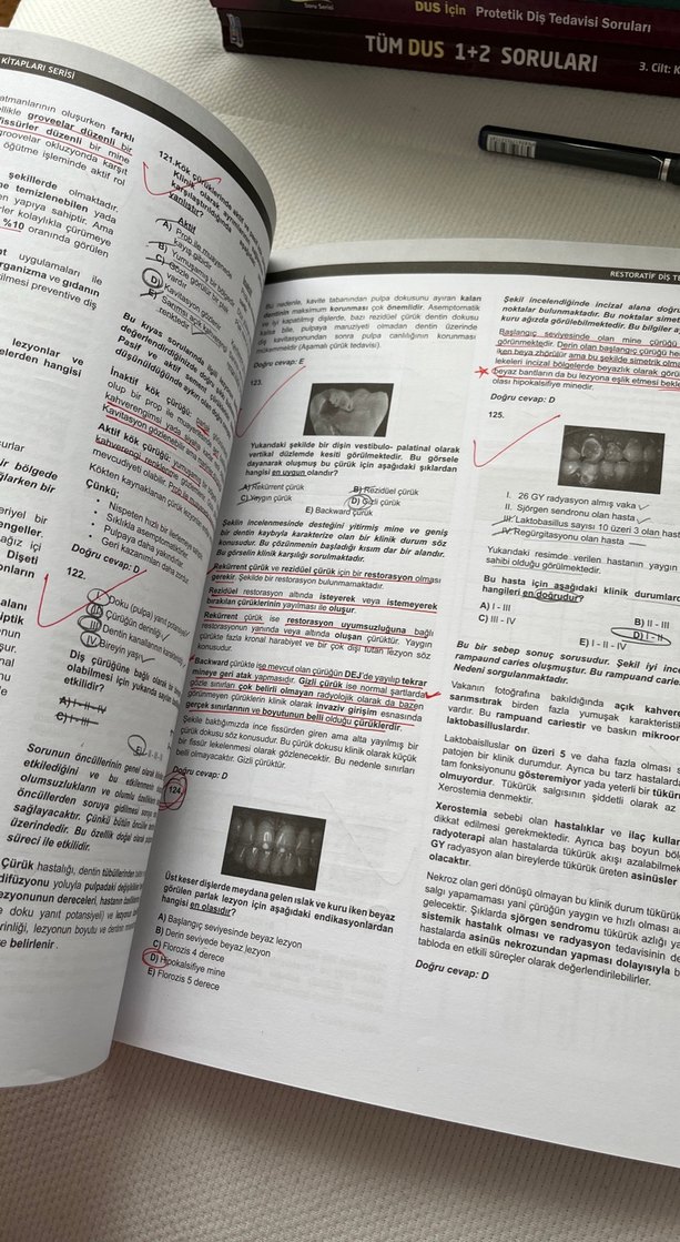 DUS Akademi Restoratif Diş Tedavisi Soru Serisi - Görsel 5