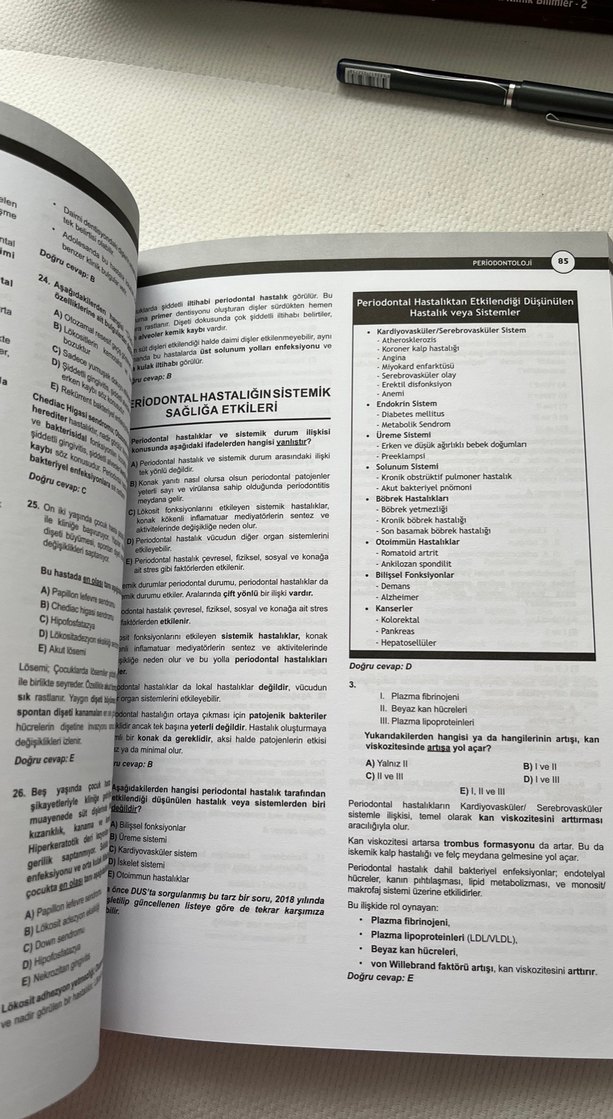 DUS Akademi Periodontoloji Soru Serisi 4.Baskı - Görsel 4
