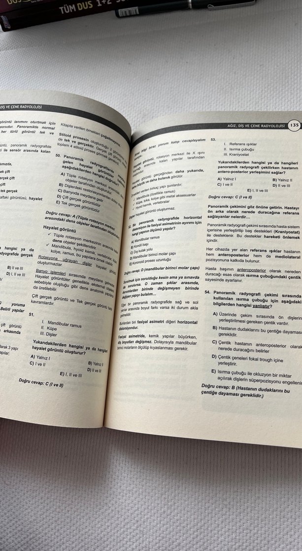 Ağız Diş ve Çene Radyolojisi Soru Kitabı - Görsel 4