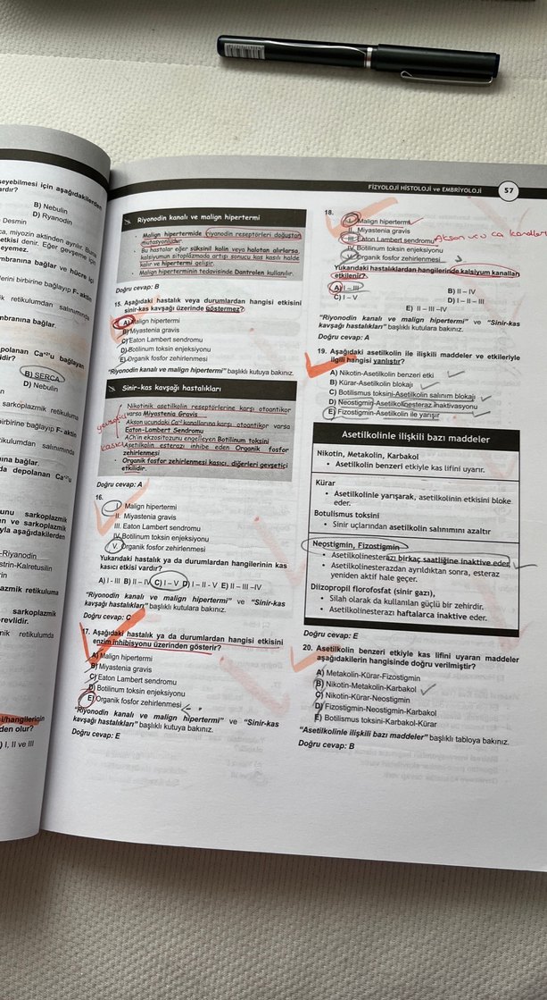 DUS Fizyoloji Histoloji-Embriyoloji Soru Serisi - Görsel 3